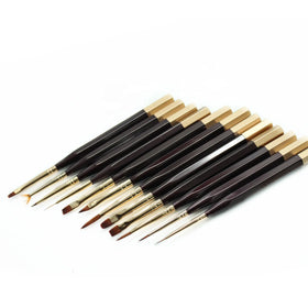 Yihuale 12Pcs Nail Art Dotting Tools Nail Silicone Brush UV Gel Dotting Drawing Painting Pen