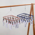 Socks Drying Rack Clips Hanger Hanger for Socks Wind-proof and Anti-slip Wet Trousers Wire Metal Laundry Clothes Hanger