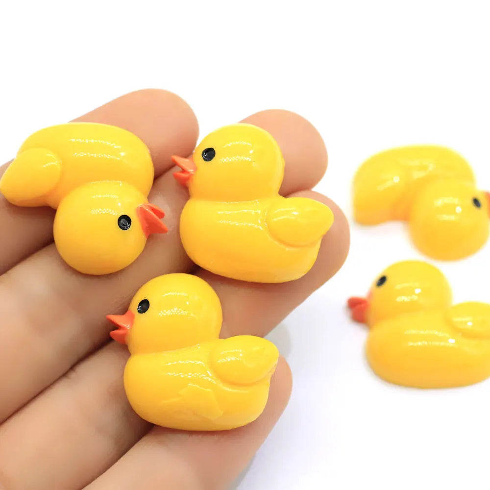 Cut Duck Flatback Resin Cabochons Animal for Slime Charms Decoration DIY Jewelry Making