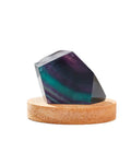 Wholesale Natural Magic Irregular rainbow Fluorite Lamp Polygon Crystal Night Light