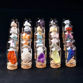 Wholesale Natural Gemstone Rough Bottle Box Crystal Specimen for Gift