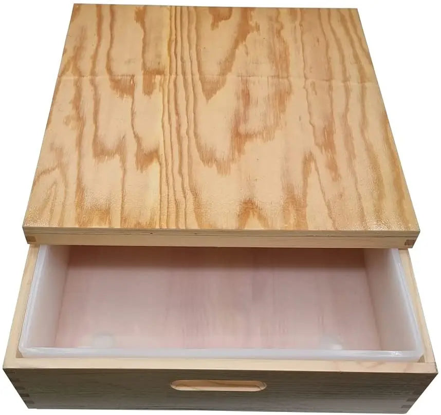 Food Grade 8000ml Large Square Handmade Soap Mold Durable Silicone Soap Molds Rectangle Soap Mold With Wooden Lid