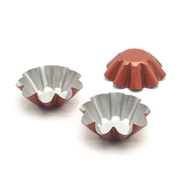 For Gold Carton Steel Eco-Friendly Fast Shipment Fruit Pie Pan Cake Portuguese Egg Tart Mould