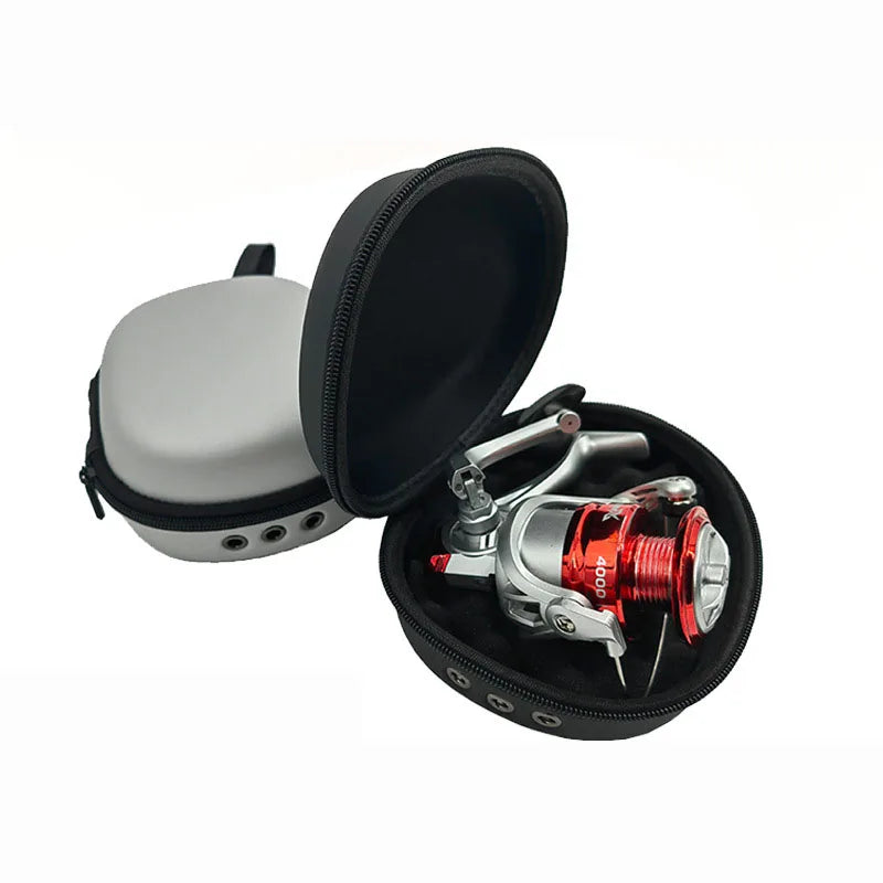 Portable Hard Eva Fishing Reel Bag Protective Case Cover for Drum Spinning Raft Reel Hard Pouch Fishing Accessories
