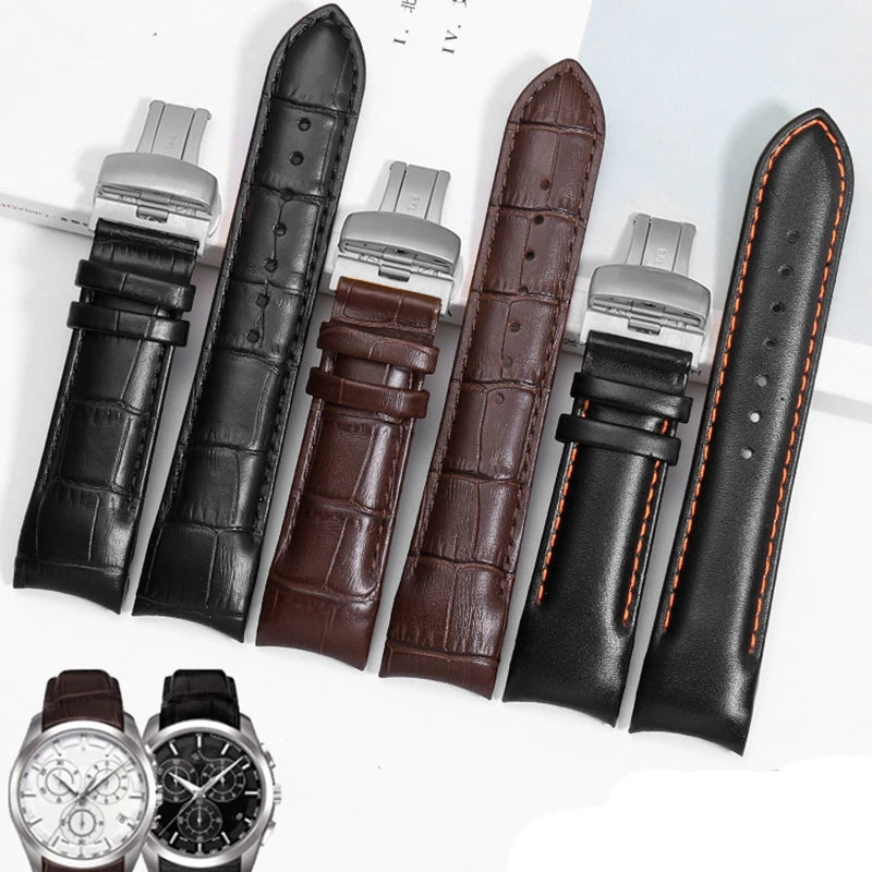 LAIHE High Quality Genuine Leather Wrist Band Replacement Bracelet for Tissot Le Lecole PRC200 19mm & 20mm Watch Band