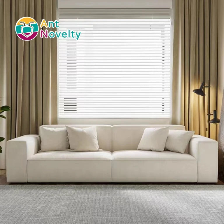Antnovelty Bellini Double Seat Nordic Design Bean Curd Block Sofa Simple Modern Style for Villa School Park Workshop Living Room
