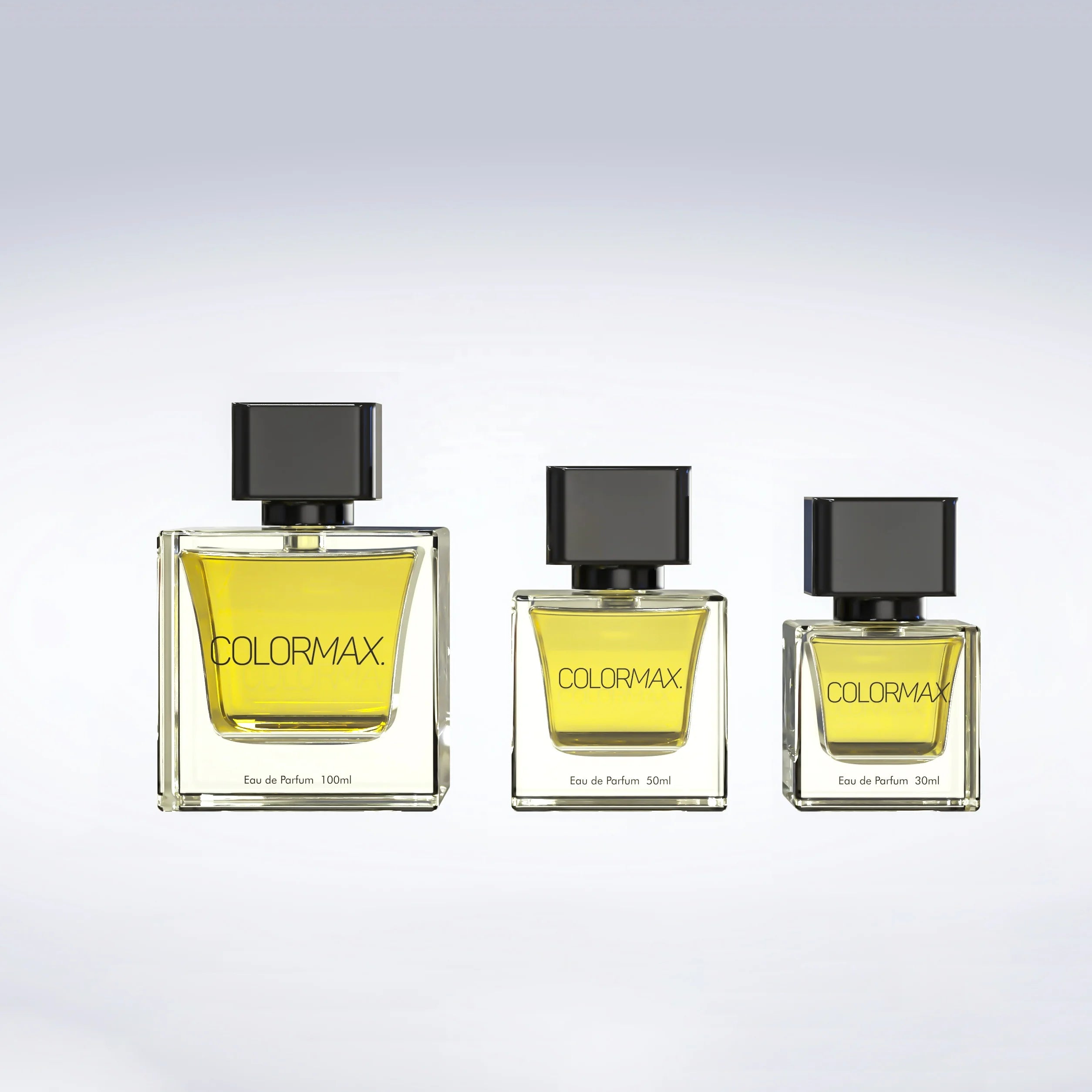 Wholesale 30ml 50ml 100ml Cube Perfume Bottles Heavy Bottle with Heavy Plastic Cap | 30% PCR Glass | EU Certified | 30% PCR Glass | EU Certified