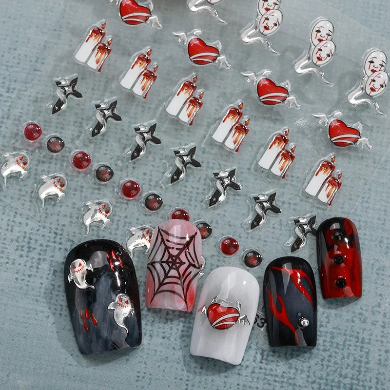 2025 Fashion Designs Luxury Brand Bronzing Stickers Wholesale Famous Brand Custom Nail Sticker Decals