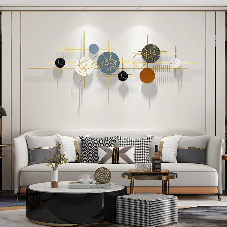 150X56cm Creative Design Metal Home Wall Decor Superior Light Luxury Art Decorations for Home Hanging Dropshipping