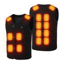 Custom Logo Unisex Lightweight Heated Vest Verwarmd Vest Usb Electric Rechargeable Heated Vest
