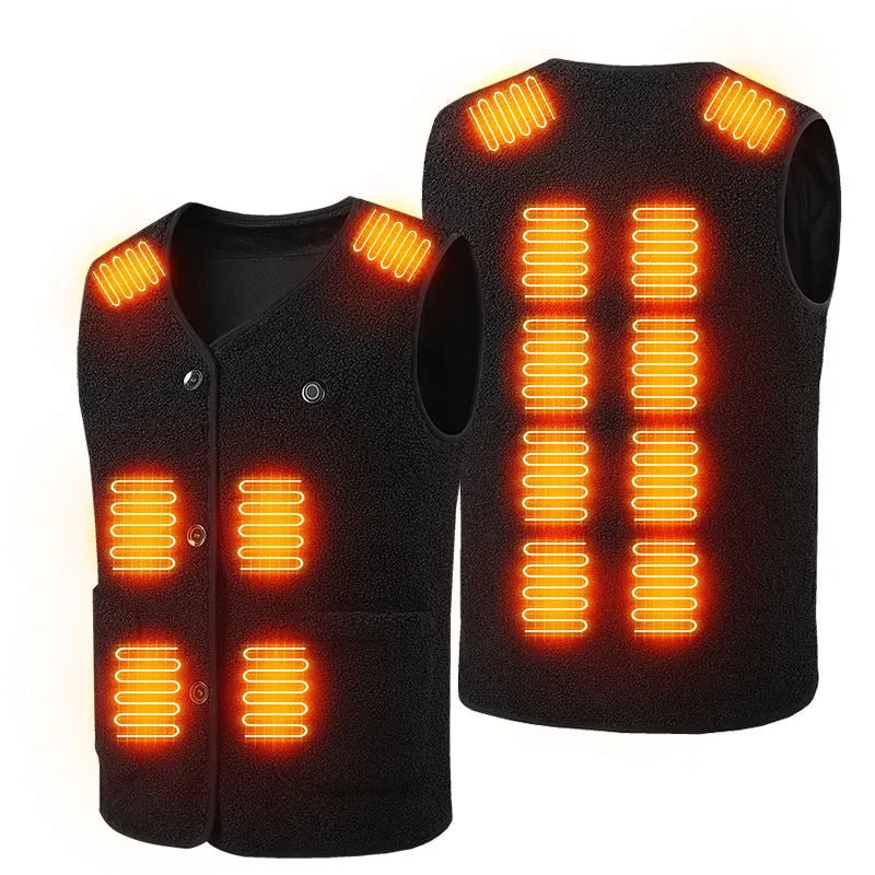 Custom Logo Unisex Lightweight Heated Vest Verwarmd Vest Usb Electric Rechargeable Heated Vest