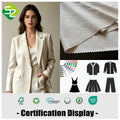 25% Linen 35% Cotton 40% Rayon Organic Fabric Tulle Lightweight Customized Musical Shirt Roll Viscose/Linen Cloth