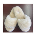 Sample Support Custom Kids Shearling Fluffy Merino Wool New Zealand Sheepskin Winter for Slippers with Chunky Sole Anti-Slippery