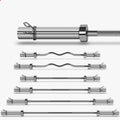 Wholesale 220cm Barbell Bar with 5KG-20KG Dumbbell Weights Customized Logo Rubber Weightlifting Bar Made of Steel