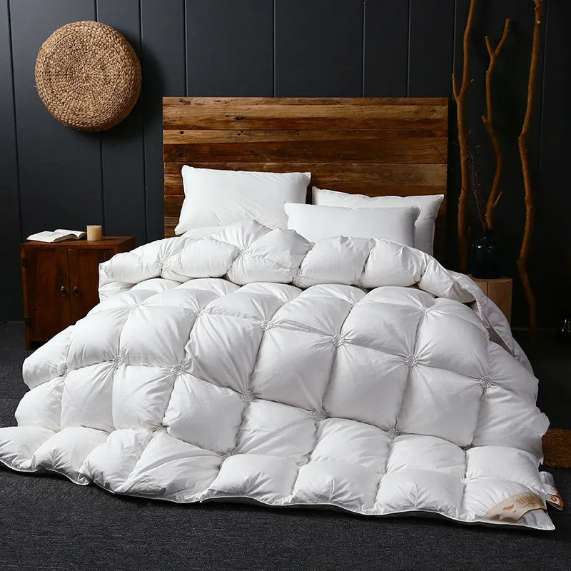 YongHo Modern European American White King Queen Size 5 Star Hotel Luxury Down Winter Duvet
