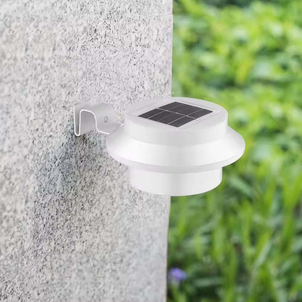 Howlighting Outdoor Waterproof Rechargeable Black White Shell LED Solar Sink Gutter Lights Garden Light