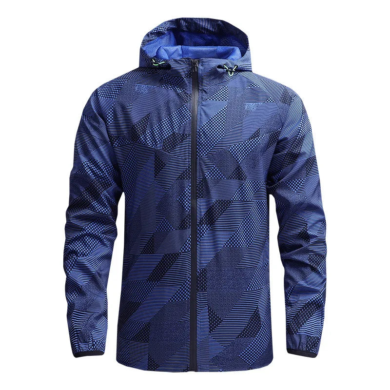 Aoyema Hot Sale Men Mountain Sports Outdoor Soft Shell Jacket Custom Logo Waterproof Windbreaker Jacket