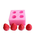 3D Strawberry Stocked Moulds Silicone Eco-Friendly Strawberry Tray Pop Mold