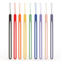 Short Keychain Lanyards  Candy Color Silicone Lanyard Usb Stick Selfie Stick Mini Fan Mobile Power Lanyard