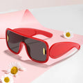 New Arrivals Fashion One Piece Custom logo Sun Glasses Uv protection Plastic Oversized Outdoor Children Shades Sunglasses 2024