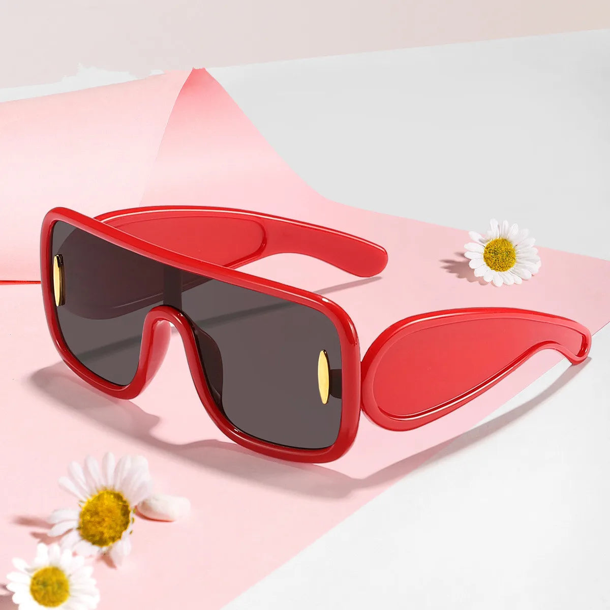 New Arrivals Fashion One Piece Custom logo Sun Glasses Uv protection Plastic Oversized Outdoor Children Shades Sunglasses 2024