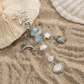 Trendy Metal Scallop Star Pendant Key Chain Handbag Pants Decoration for Women Fashion Ladies Keychains Jewelry Accessories Gift