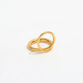 Joolim Jewelry Wholesale 18K Gold Plated 8 Lines Cross Stainless Steel Ring for Women Statement Ring