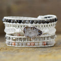 Native Inspired Beads Wrap Leather Bracelets 5 Strands Bohemian Handmade Mexican Fashion Wrap Bracelets
