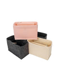 Wholesale Portable Felt Cosmetic  Insert Organizer Handbag Small with Detachable Depart Board