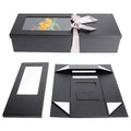 Custom Logo Eco-friendly Recyclable Rigid Cardboard Square Flower Gift Boxes Matt Lamination Gold Foil 'I Love You Mom' Design