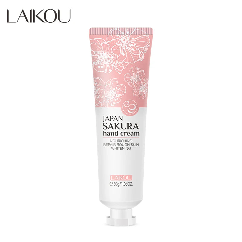 LAIKOU Sakura Hydrating Soothing Repairing Anti-chapping Repair Dry Damaged Skin Hand Care Cream Lotion 30g