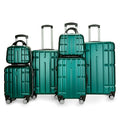 Custom 4-Wheel Spinner Luggage Set 6 PCS ABS Boarding Suitcases Hand Carry on Travel Bags with Trolley Feature