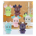 LS 5D Cute Diamond Painting DIY Art Handpainted Animal Elk Keychain Round AB Drill Point Vinyl Toy Ornaments Big Gem Cute Doll