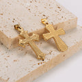 Men's Personality Cross Stainless Steel Pendant Jesus Portrait Creative Stainless Steel Pendant Jewelry