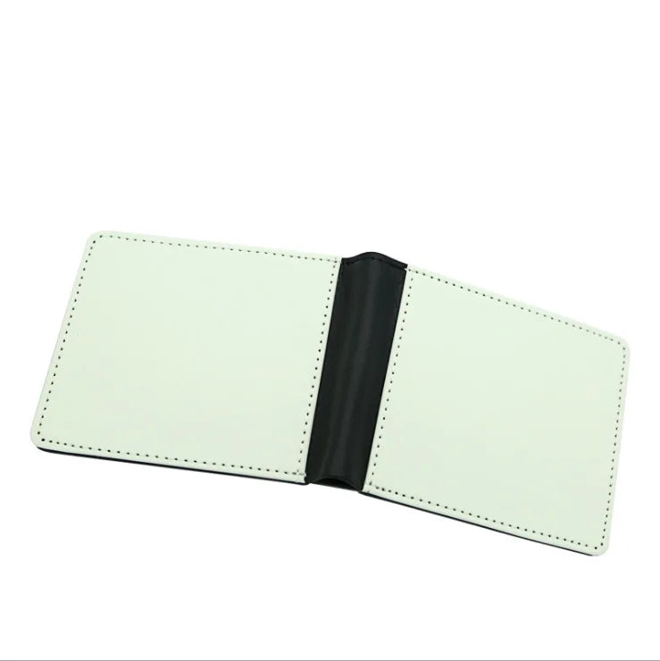 RubySub Double Sides Sublimation Blank Wallet Men's Short Wallet PU Wallet Series Sublimation Blank
