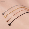 Silver Rose Gold Black Stainless Steel Stainless Steel Water Wave Chain Necklace DIY Necklace Jewelry Chain for Gift Making