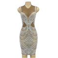 Women SINGER Sweetheart Sleeveless Designer Party Pearl Dresses Sparkly Gowns Prom Long Emerald Evening Dress