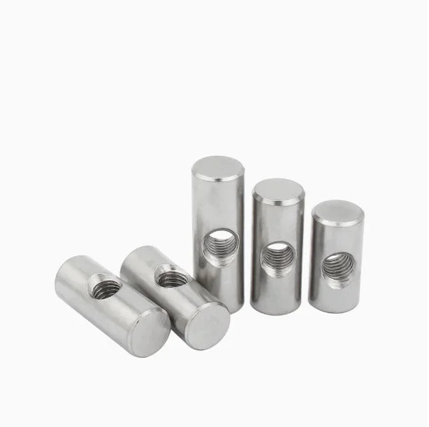 M6 M8 Insert Nut 304 Stainless Steel Cross Dowel Nut Custom Locking Nut Wooden Furniture Marble Slab Embedded Nut Fastener