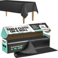 Heavy Duty Plastic Table Cover Roll Cut to Size Tablecloth Self Cutting Disposable Tablecloth for Party Daily Use