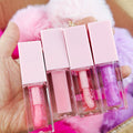 Wholesale Private Label Vegan Lip Oil Pink Color-Changing Lip Plumper Gloss with Fruit Flavor Liquid Lipstick Tinted Glow Stain
