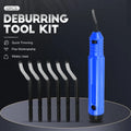 12pcs Industrial Grade Plastic Handle Pocket Knife 360 Spin Hand Deburring Tool Blades Trimming Knife for Metal 3D Print Rubber