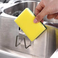 Hot Sale Kitchen Sink Sponge Drain Rack Wall Mounted Stainless Steel Adhesive Hooks Handbag Coat Racks Hotel Bathroom Robe Hook