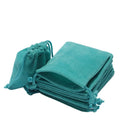 Drawstring Bag Jewelry Packaging Storage Gift Bags Lake Blue Pouch Printing Logo