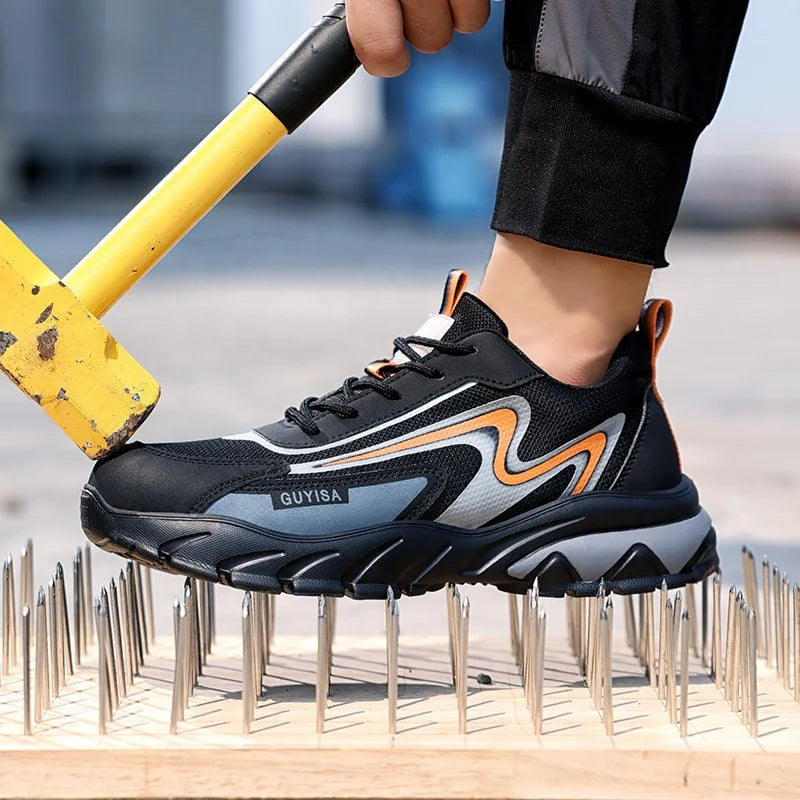 GUYISA New Safety Shoes Outdoor Sports European Standard Steel Toe Safety Shoes