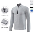 Men's Long Sleeve Gym T-Shirts Quick Dry Breathable Sports Mesh Fabric Wholesale Active Wear for Autumn Workout
