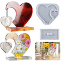 Valentine's Day love Heart Shape Resin Craft Casting Silicone Mold for Home Decoration DIY Photo Frame Epoxy Resin Silicone Mold MegaBDM