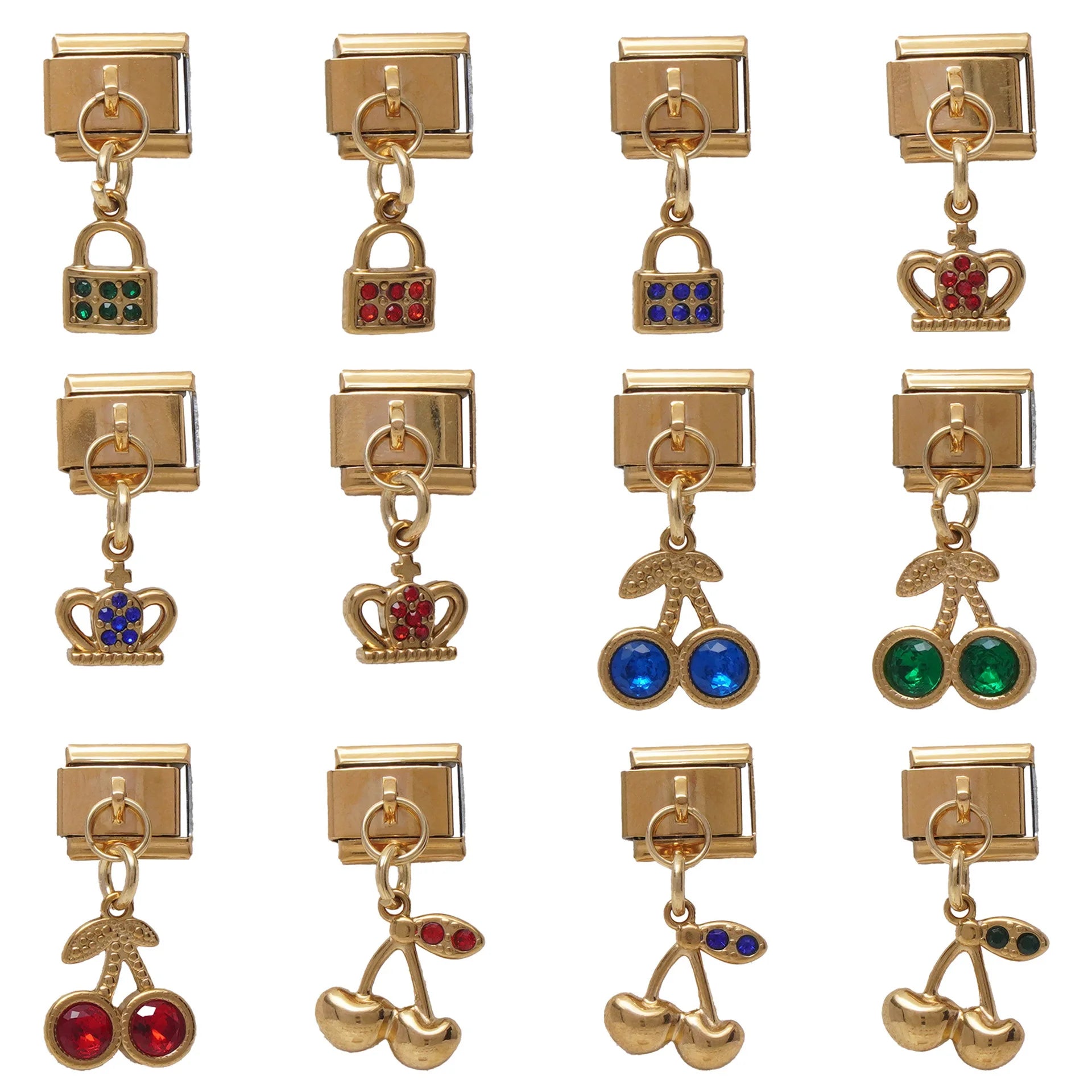 New Cross-Border Italian Module Pendant Stainless Steel Bracelet Pendant Removable Feature Free Match DIY Charm Religious Alloy