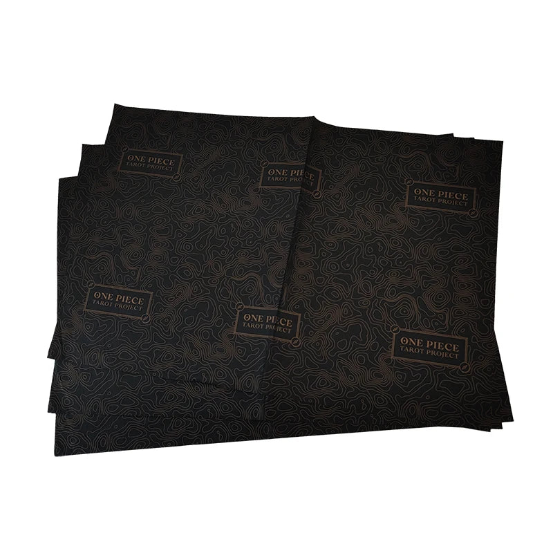 Gold Logo Printed 17gsm 18gsm Thickness Soft Black Silk Paper / Cotton Paper for Garment Packaging
