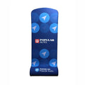 Custom Trade Show Snake Display Backdrop Tension Fabric Display Snake Shape Stretch Fabric Stand