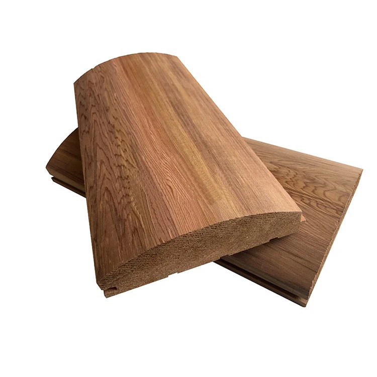 High-quality Solid Wood Decorative Panel Natural Red Cedar Plank External Wall Decoration